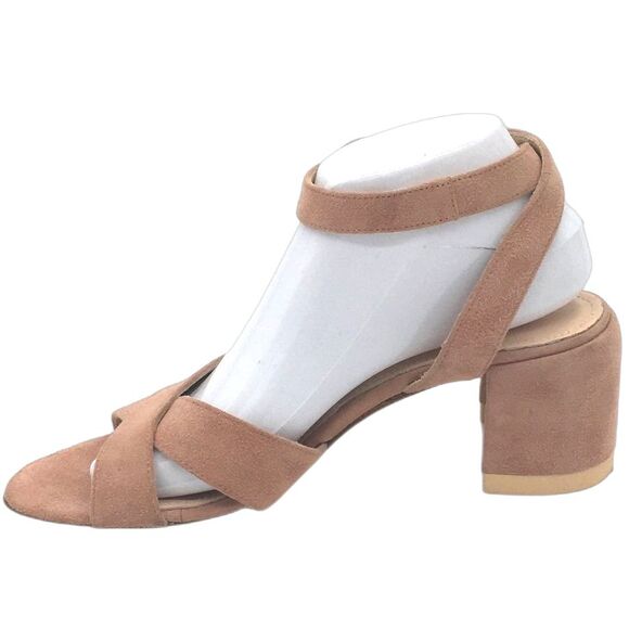 AGL Crisscross Block Heel Sandal In Meilland Pink NWOT - Picture 3 of 7